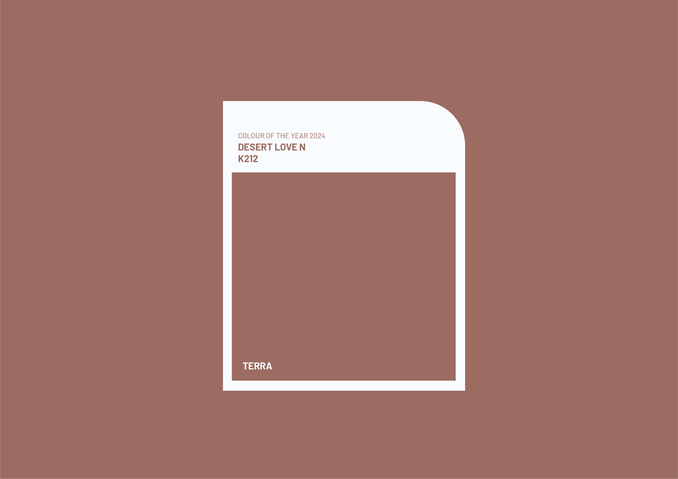 ColourNext 2024 Terra trend translated into earthy gradients and modular design elements