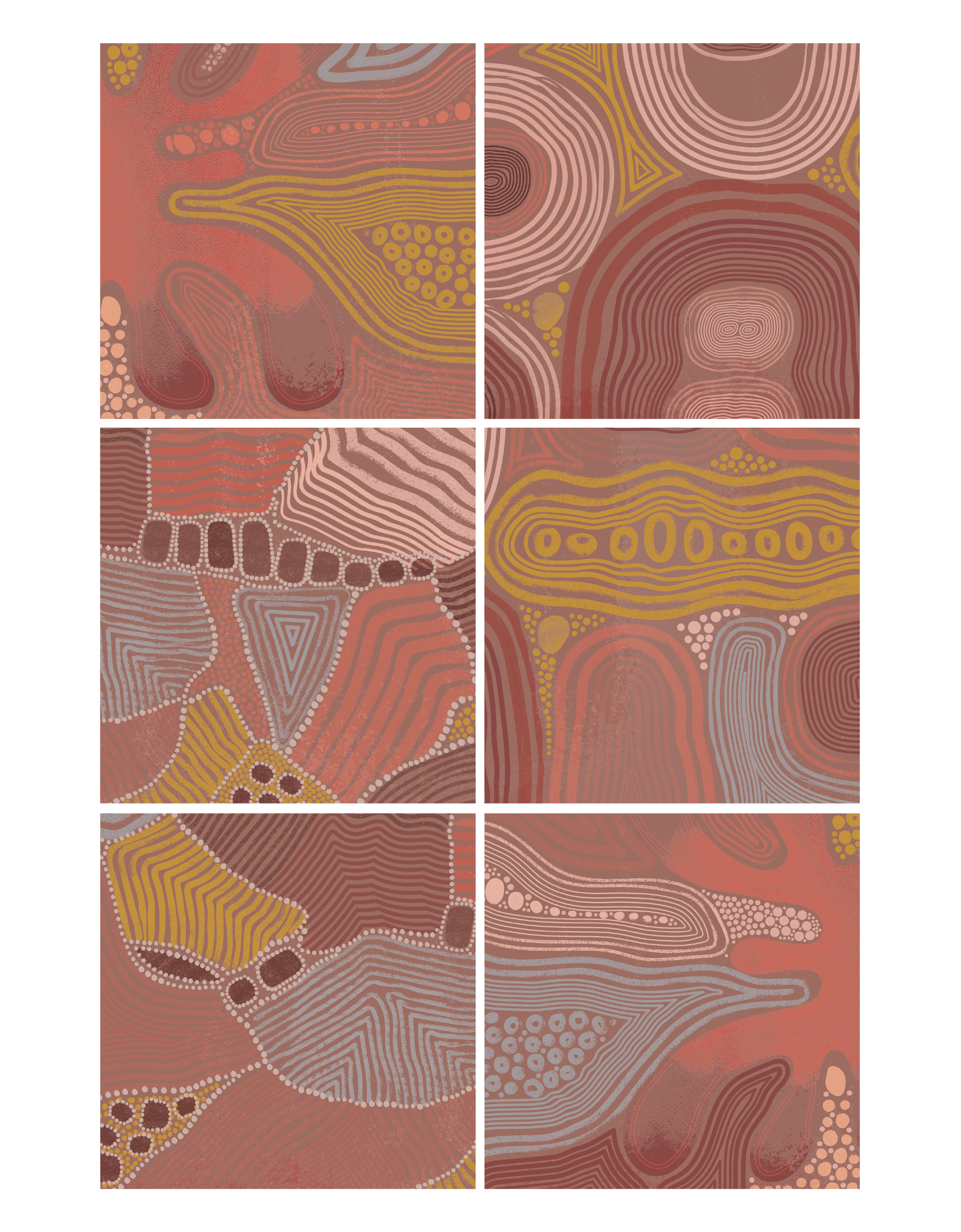ColourNext 2024 Terra trend translated into earthy gradients and modular design elements